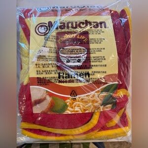 Maruchan Ramen Life Super Soft Fleece Throw Blanket 50x60 | 🍜| NWT